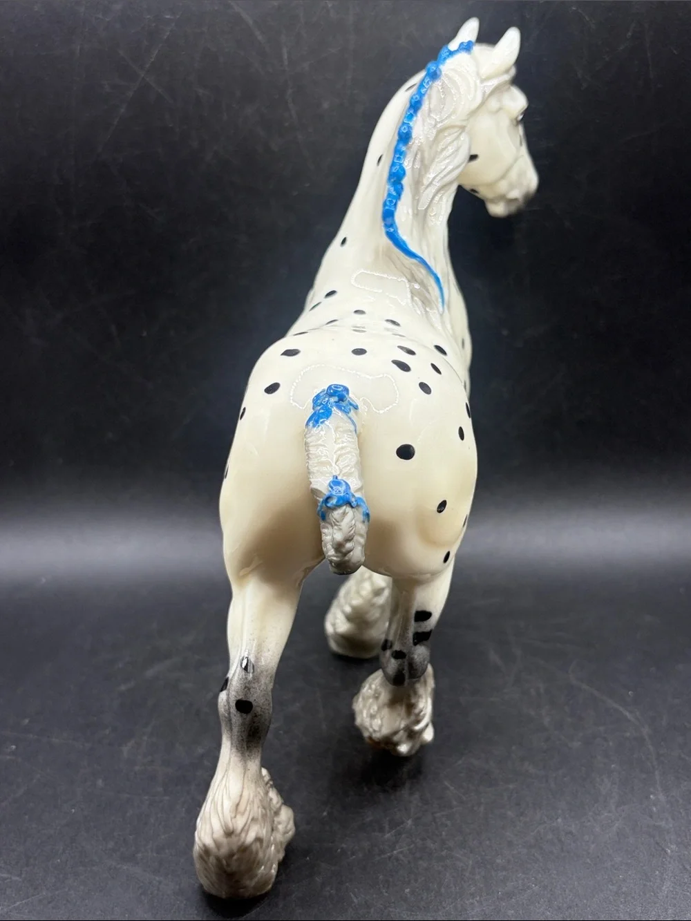 Breyer Triton Glossy Leopard Appaloosa Blue Ribbons Horse Retired Web Exclusive